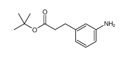 tert-butyl 3-(3-aminophenyl)propanoate结构式