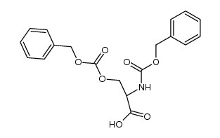 N,O-bis-benzyloxycarbonyl-DL-serine Structure