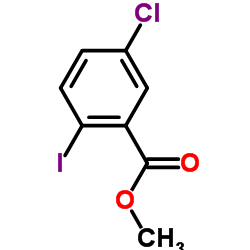 5-氯-2-碘-苯甲酸甲酯结构式
