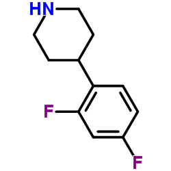4-(2, 4-二氟苯基)哌啶结构式
