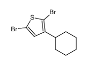 2,5-二溴-3-环己基噻吩结构式