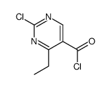 5-Pyrimidinecarbonyl chloride, 2-chloro-4-ethyl- (9CI) Structure