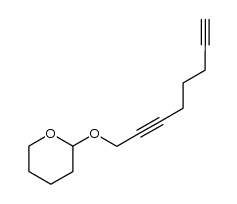 8-(tetrahydropyran-2-yloxy)octa-1,6-diyne结构式