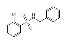 N-苄基-2-溴苯磺酰胺结构式