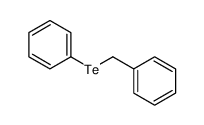 benzyltellanylbenzene Structure