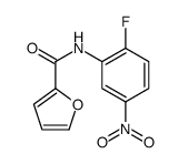 2-Furancarboxamide,N-(2-fluoro-5-nitrophenyl)-(9CI) structure