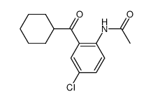 N-(4-CHLORO-2-(CYCLOHEXANECARBONYL)PHENYL)ACETAMIDE Structure