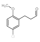 3-(5-氯-2-甲氧基苯基)丙醛结构式