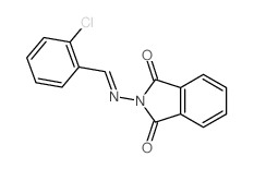 2-[(2-chlorophenyl)methylideneamino]isoindole-1,3-dione Structure