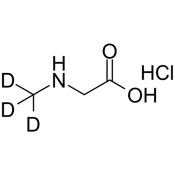 N-Methyl-D3-Glycine Hydrochloride Structure