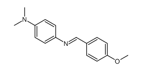 4-[(4-methoxyphenyl)methylideneamino]-N,N-dimethylaniline Structure