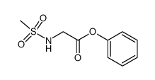 phenyl N-methanesulfonylglycinate结构式