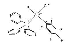 cis-[AuIII(C6F5)Cl2(PPh3)] Structure