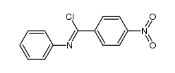 N-phenyl-4-nitrobenzimidoyl chloride结构式