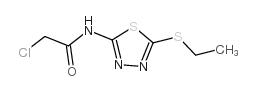 2-氯-N-[5-乙基硫代-1,3,4-噻二唑-2-基]乙酰胺结构式