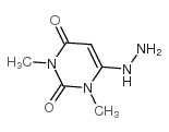 1,3-dimethyl-6-hydrazinouracil structure