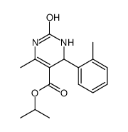 propan-2-yl 6-methyl-4-(2-methylphenyl)-2-oxo-3,4-dihydro-1H-pyrimidine-5-carboxylate结构式
