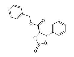 benzyl (4R,5S)-5-phenyl-1,3,2-dioxathiolane-4-carboxylate 2-oxide结构式