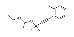 1-(3-(1-ethoxyethoxy)-3-methylbut-1-yn-1-yl)-2-methylbenzene Structure