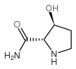 (2S,3S)-3-羟基吡咯烷-2-羧酰胺结构式