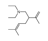 N,N-diethyl-5-methyl-2-(prop-1-en-2-yl)hex-4-en-1-amine结构式