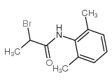 Alpha-溴代-N-(2,6-二甲基苯基)丙酰胺结构式