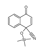 4-oxo-1-((trimethylsilyl)oxy)-1,4-dihydronaphthalene-1-carbonitrile Structure