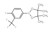 4-Fluoro-3-(trifluoroMethyl)phenylboronic acid pinacol ester Structure
