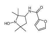 N-(1-Hydroxy-2,2,5,5-tetramethyl-3-pyrrolidinyl)-2-furamide Structure