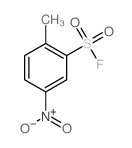 2-methyl-5-nitro-benzenesulfonyl fluoride结构式