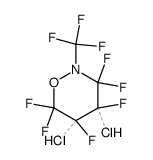 perfluoro(4,5-dichloro-2-methyl-3,4,5,6-tetrahydro-2H-1,2-oxazine)结构式