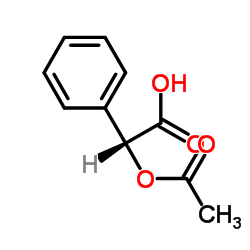 (-)-O-乙酰基-D-扁桃酸结构式