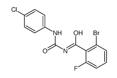 2-bromo-N-[(4-chlorophenyl)carbamoyl]-6-fluorobenzamide Structure