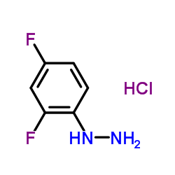 (2,4-Difluorophenyl)hydrazinium chloride Structure