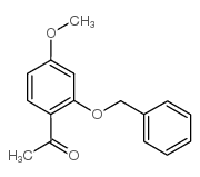 1-[2-(苄氧基)-4-甲氧基苯基]-1-乙酮结构式