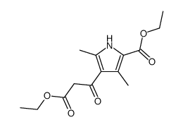 Ethyl β-(2,4-dimethyl-5-carboethoxypyrrolyl-3)-β-ketopropionate结构式
