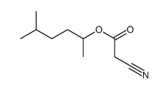5-methylhexan-2-yl 2-cyanoacetate结构式