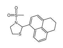 (9CI)-2-(2,3-二氢-1H-萉-6-基)-3-(甲基磺酰基)-噻唑烷结构式