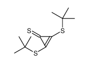 2,3-bis(tert-butylsulfanyl)cycloprop-2-ene-1-thione Structure
