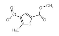 5-甲基-4-硝基噻吩-2-羧酸甲酯结构式