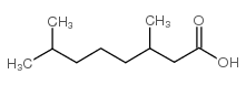 Octanoic acid,3,7-dimethyl- Structure