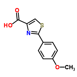 2-(4-甲氧基苯基)-1,3-噻唑-4-羧酸结构式