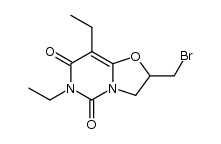 6,8-Diethyl-2-bromomethyl-tetrahydrooxazolo[3,2-c]pyrimidine-5,7(4H,6H)-dione Structure