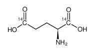 glutamic acid, l-, [1,5-14c] Structure
