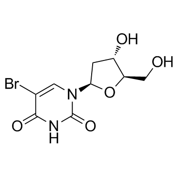 5-溴-2'-脱氧尿苷结构式