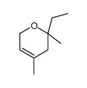 6-ethyl-4,6-dimethyl-2,5-dihydropyran Structure