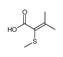 3-methyl-2-methylsulfanylbut-2-enoic acid Structure