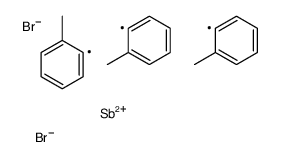dibromo-tris(2-methylphenyl)-λ5-stibane Structure