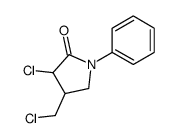 3-chloro-4-(chloromethyl)-1-phenylpyrrolidin-2-one Structure