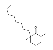2,6-dimethyl-2-octylcyclohexan-1-one结构式